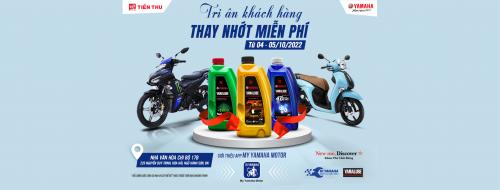 TRI ÂN KHÁCH HÀNG - THAY NHỚT MIỄN PHÍ XE YAMAHA