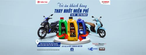 TRI ÂN KHÁCH HÀNG - THAY NHỚT MIỄN PHÍ XE YAMAHA
