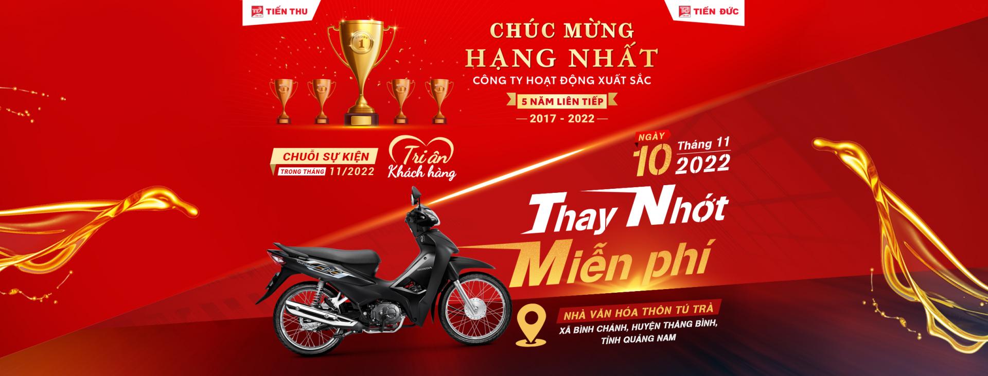HEAD Tiến Đức 2 Tri Ân Khách Hàng - Thay Nhớt Miễn Phí