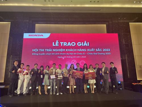  HỆ THỐNG HONDA ÔTÔ TIẾN THU ĐẠT THÀNH TÍCH CAO TẠI HỘI THI TRẢI NGHIỆM KHÁCH HÀNG XUẤT SẮC NĂM 2022