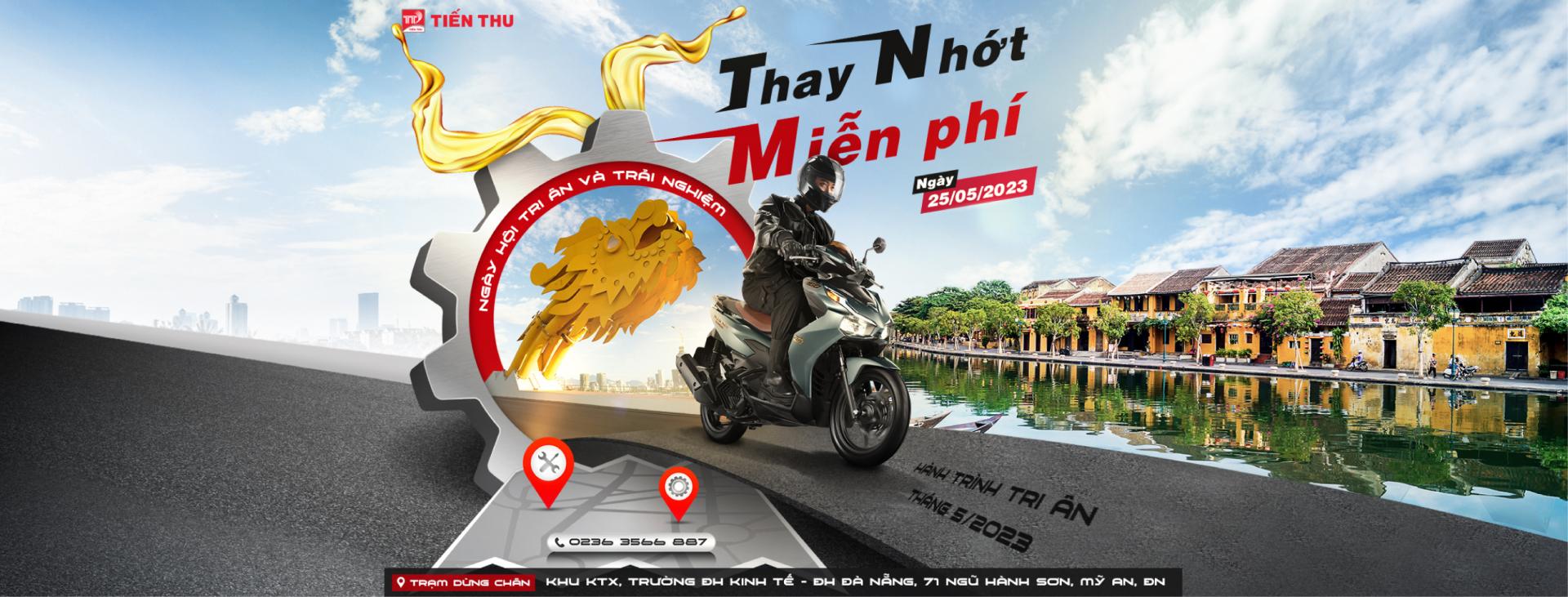 HEAD Tiến Thu 1 Tri Ân Khách Hàng - Thay Nhớt Miễn Phí, Tặng Voucher Dịch Vụ