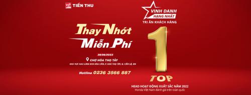 HEAD Tiến Thu 4 Tri Ân Khách Hàng - Thay Nhớt Miễn Phí, Tặng Voucher Dịch Vụ