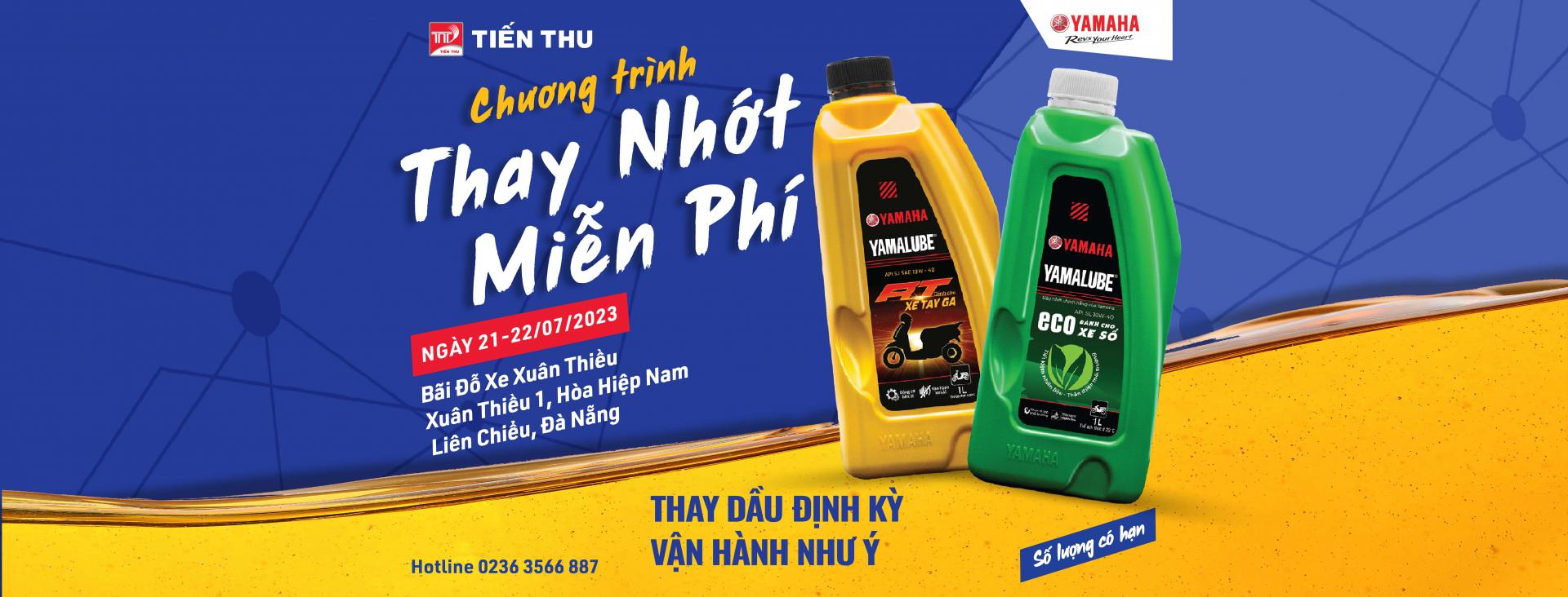 Tri Ân Khách Hàng - Thay Nhớt Miễn Phí Xe Yamaha