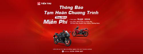 Tạm Hoãn Chương Trình Tri Ân Khách Hàng, Thay Nhớt Miễn Phí Ngày 19.09.2024