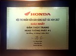 Giải Nhất Hội Thi Nhân Viên Bán Hàng Xuất Sắc 2017